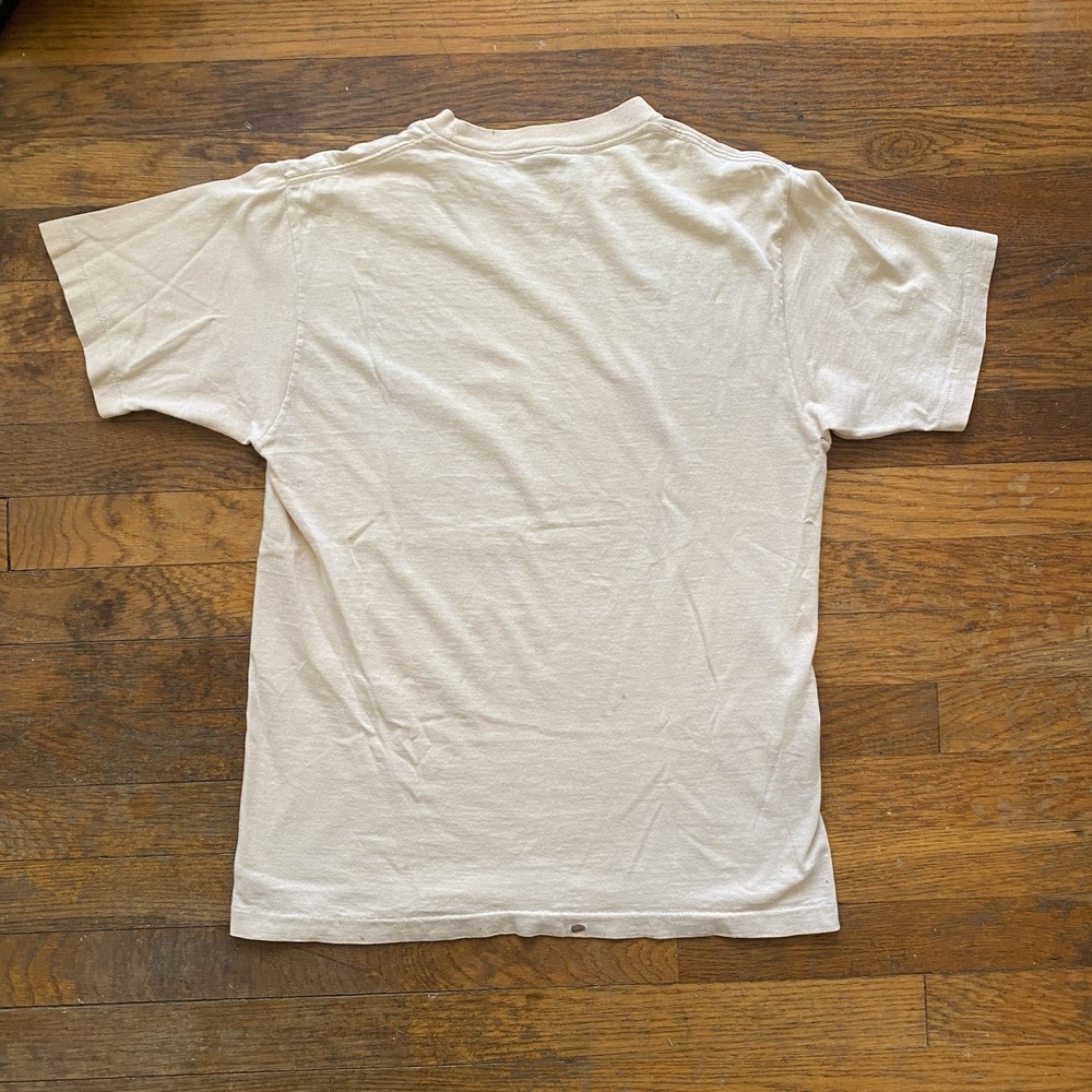 Vintage EARTH FIRST! 80s Tee Shirt Monkey Wrench Gang Ivory Medium Environmental - Picture 9 of 10
